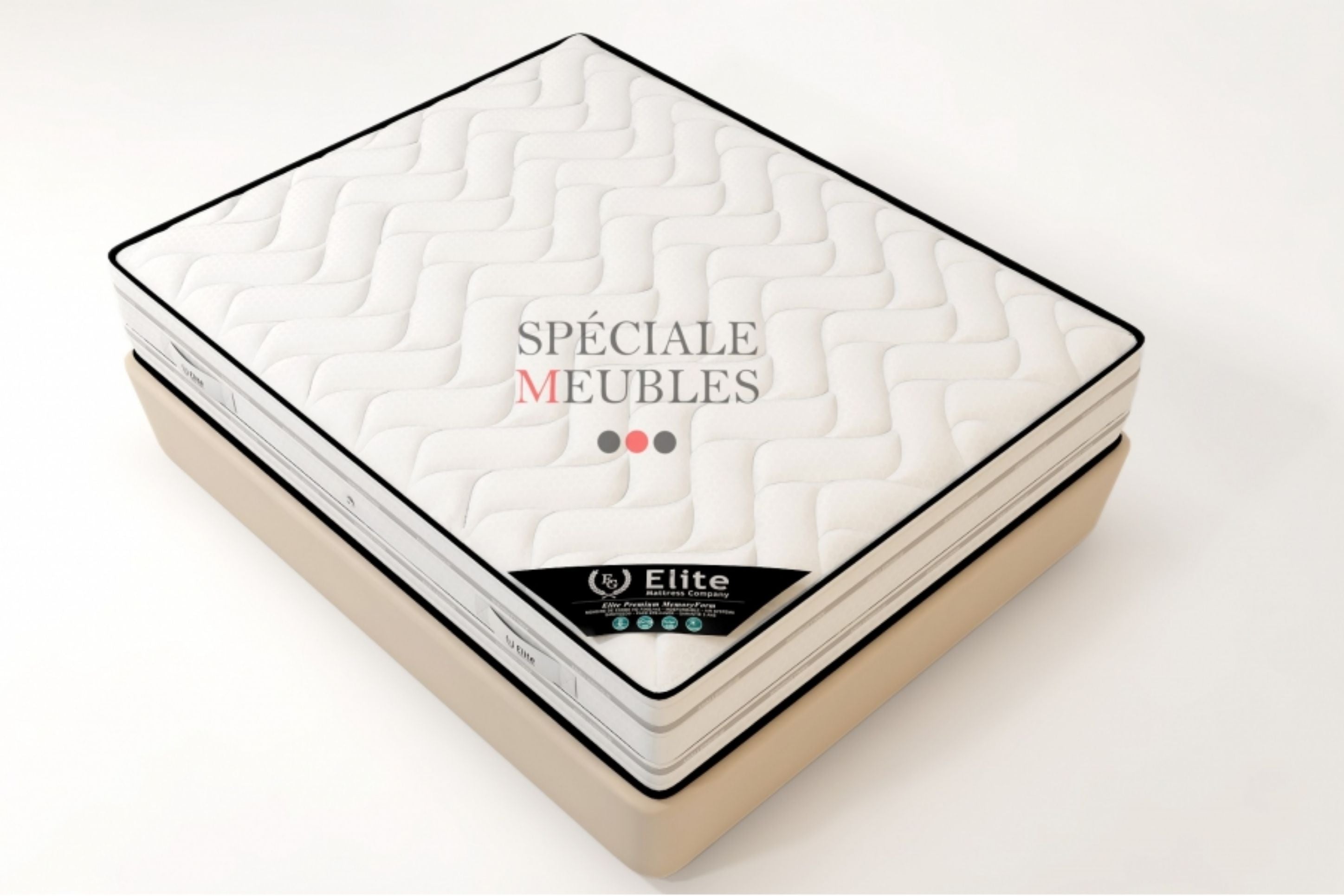 Matelas Élite Mousse à Mémoire De Forme 140x190 – 160x200 – 180x200 | Épaisseur 25 cm – ÉLITE MEMORY