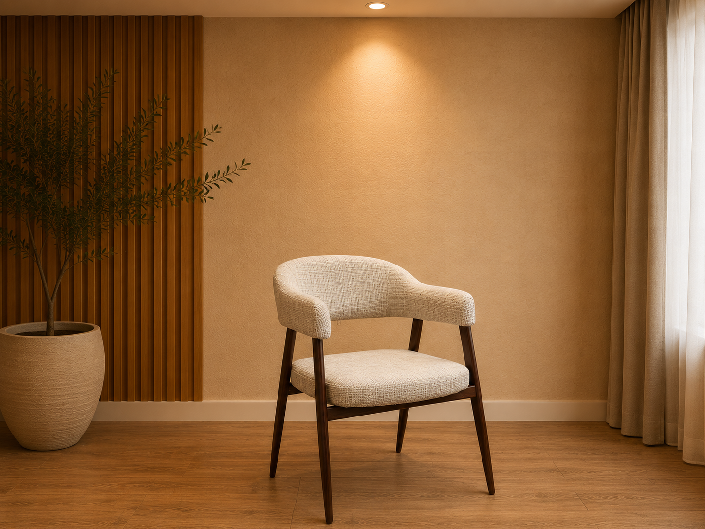 Chaise Lisa Marbella Pied noyer