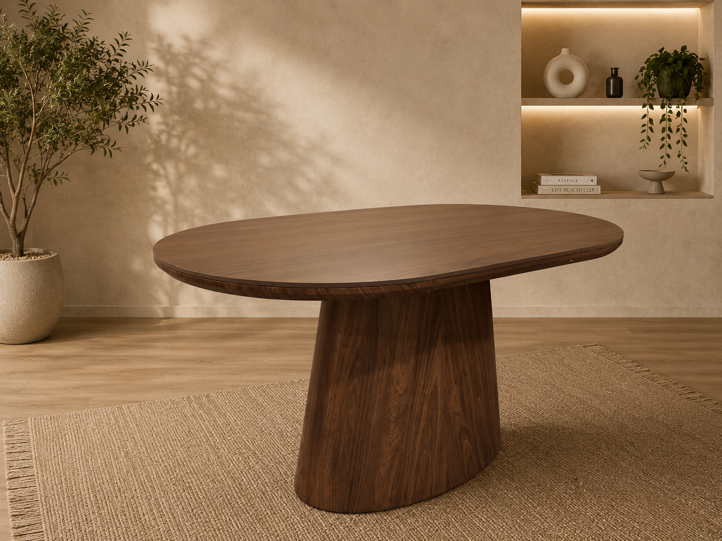 Table à manger NOUR Bois noyer