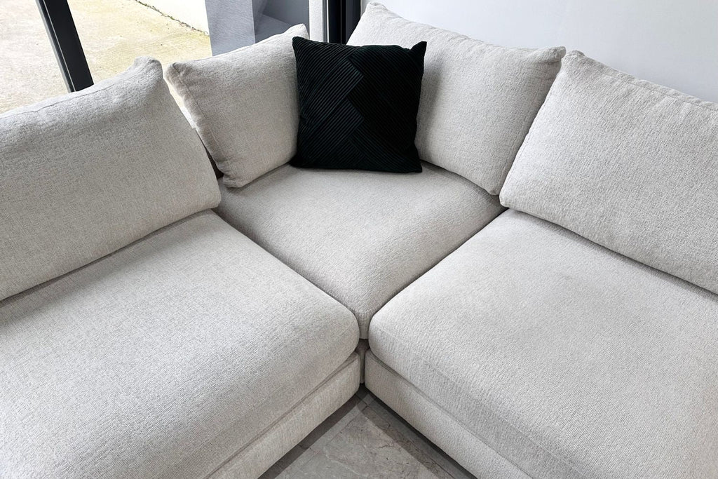 Canapé Julia Modulable Chenille  4+1 Pouf