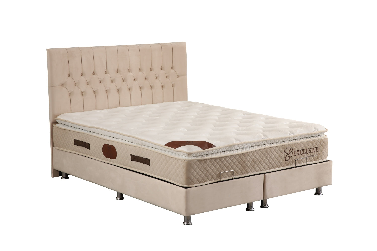 PACK COMPLET HUGO BEIGE + Matelas 25cm