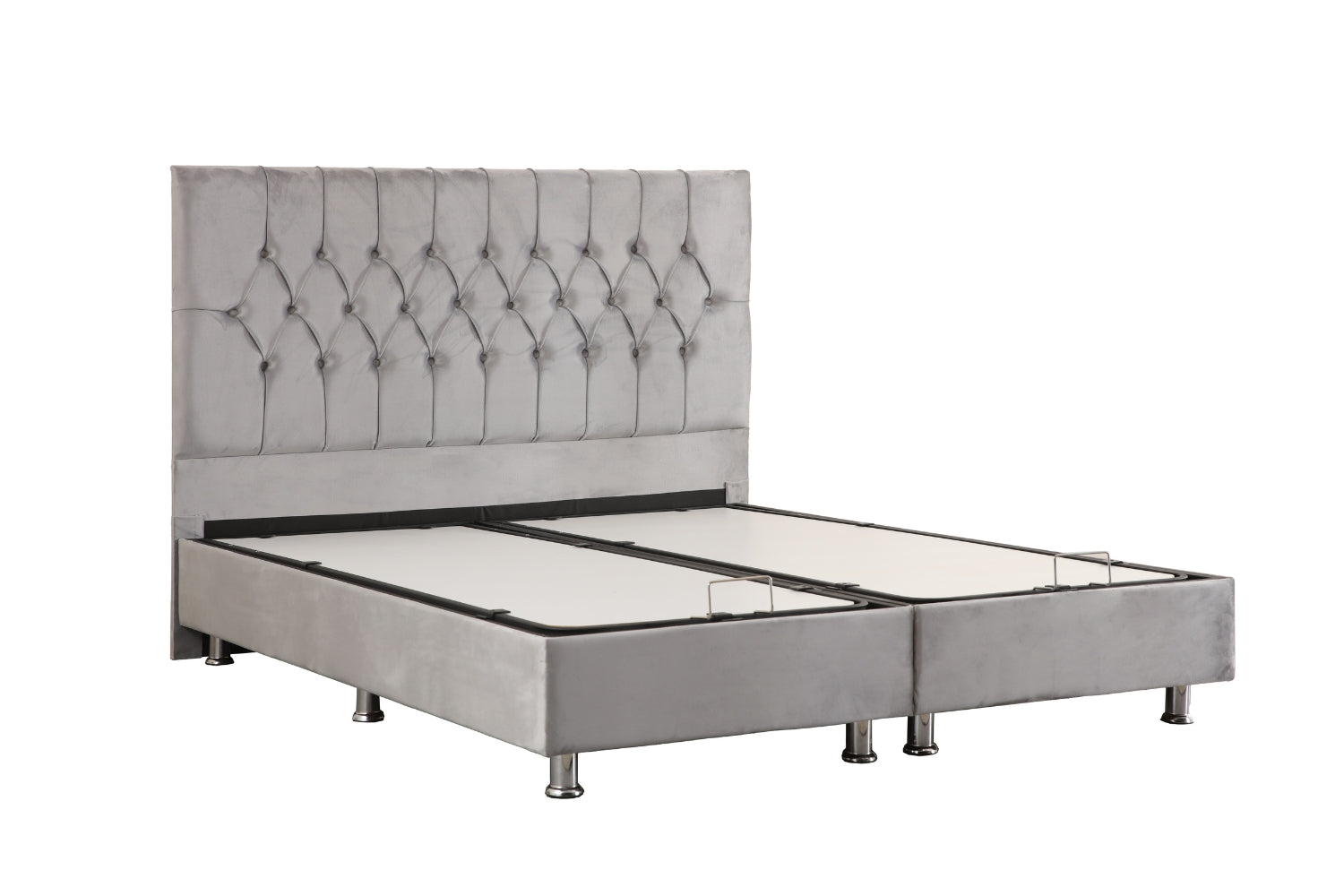 PACK COMPLET HUGO GRIS + Matelas 25cm