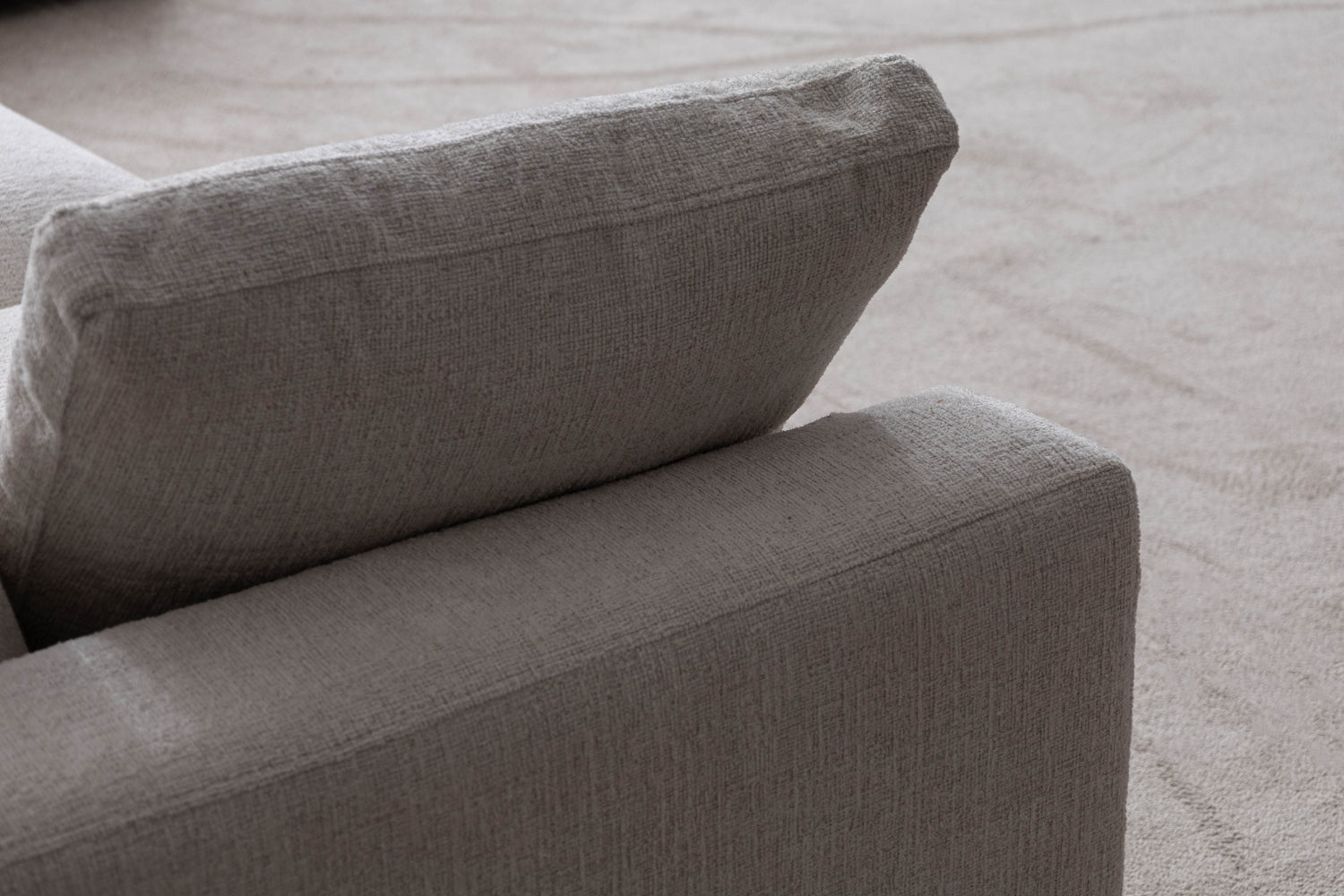 Canapé Julia Modulable Chenille  4+1 Pouf