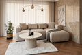 Canapé d'Angle Ela Velours Beige